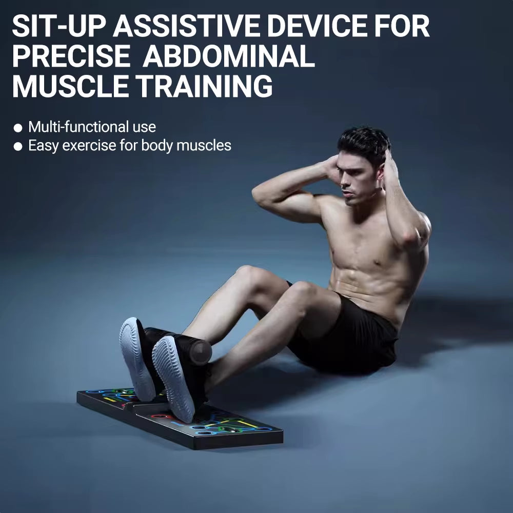 Portable Multifunctional Push-Up Board Strengthen Chest Abs Durable Design Versatile Workout Equipment Home Gym