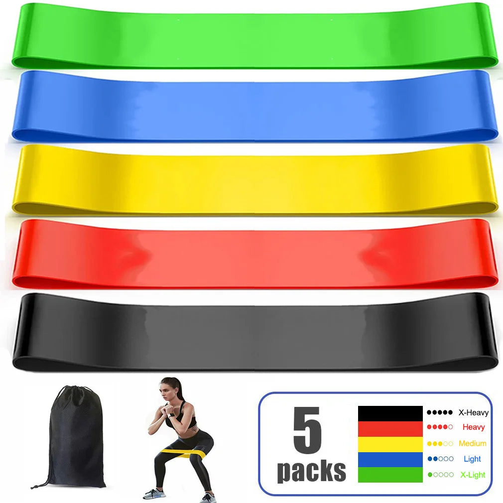 Cross-Border Dedicated Yoga Latex Tension Ring Elastic Band Thin Legs Hip Lift Resistance Band Bodybuilding Tension Band Flat