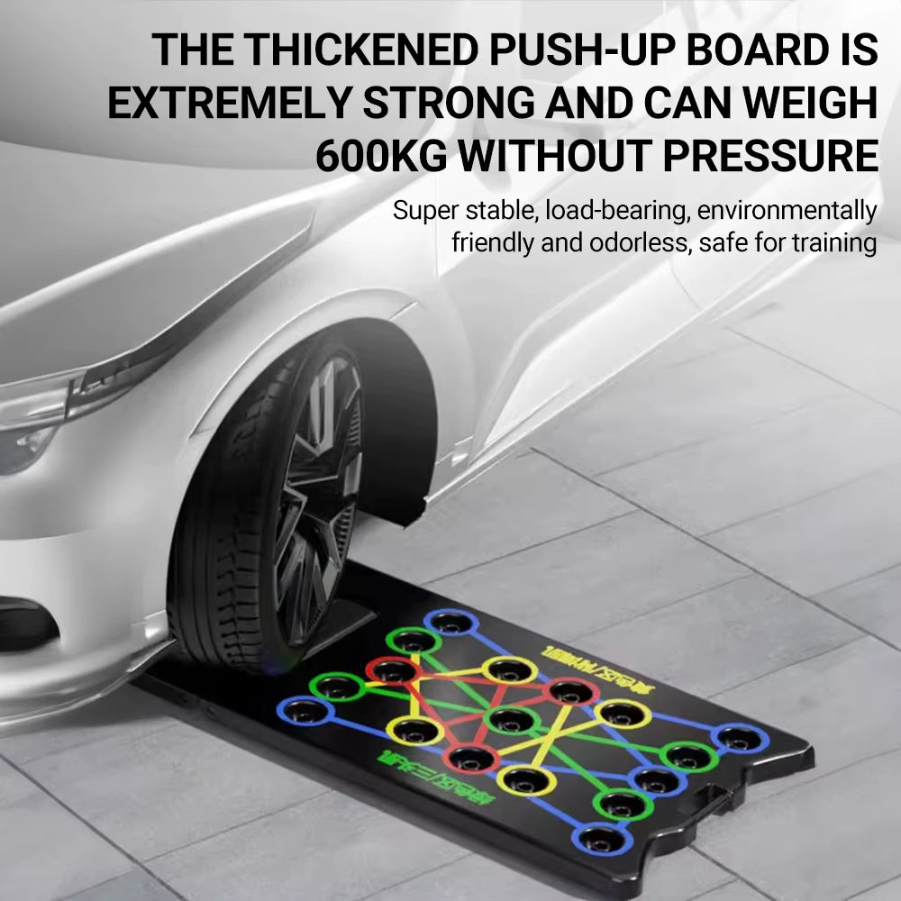 Portable Multifunctional Push-Up Board Strengthen Chest Abs Durable Design Versatile Workout Equipment Home Gym