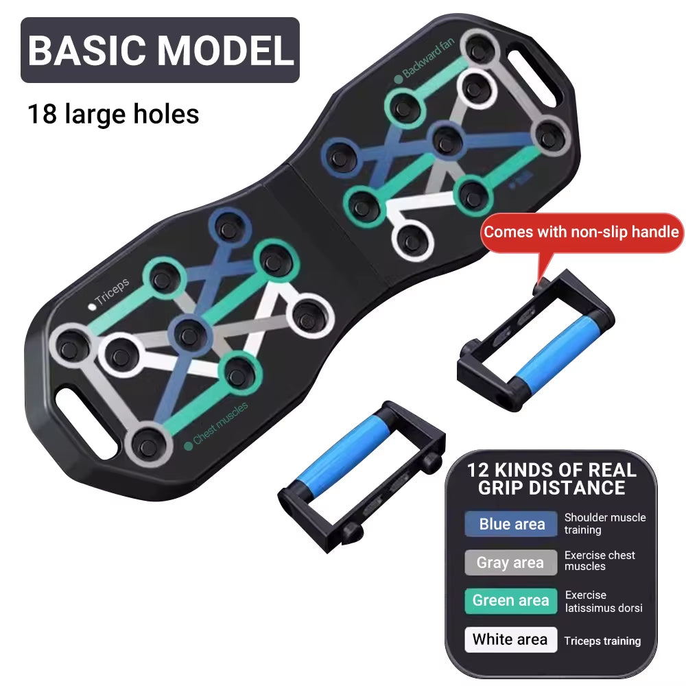 Portable Multifunctional Push-Up Board Strengthen Chest Abs Durable Design Versatile Workout Equipment Home Gym
