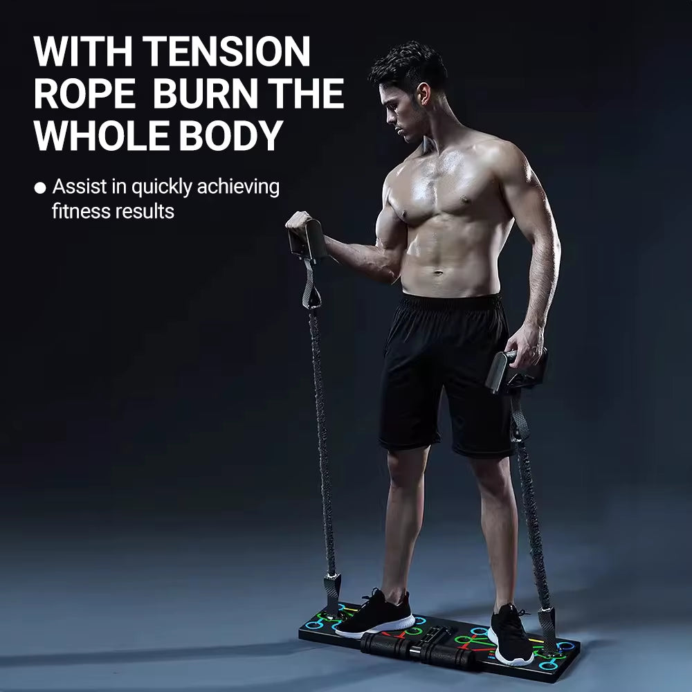 Portable Multifunctional Push-Up Board Strengthen Chest Abs Durable Design Versatile Workout Equipment Home Gym